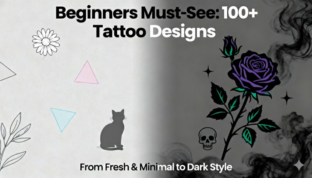 Beginners' Must-See: 100+ Tattoo Designs (Fresh,Min, Dark)