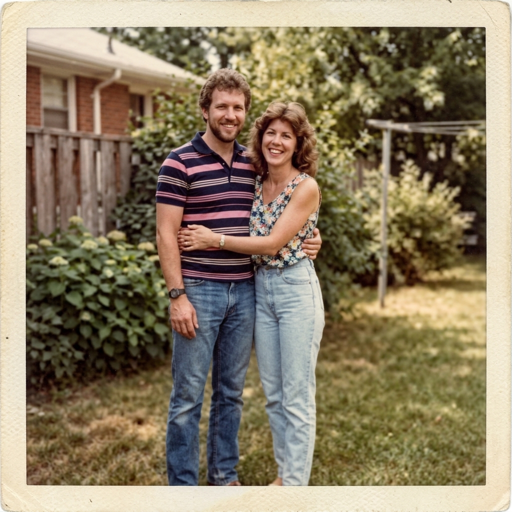 Old scanned photo after image upscaler — restored detail, high resolution