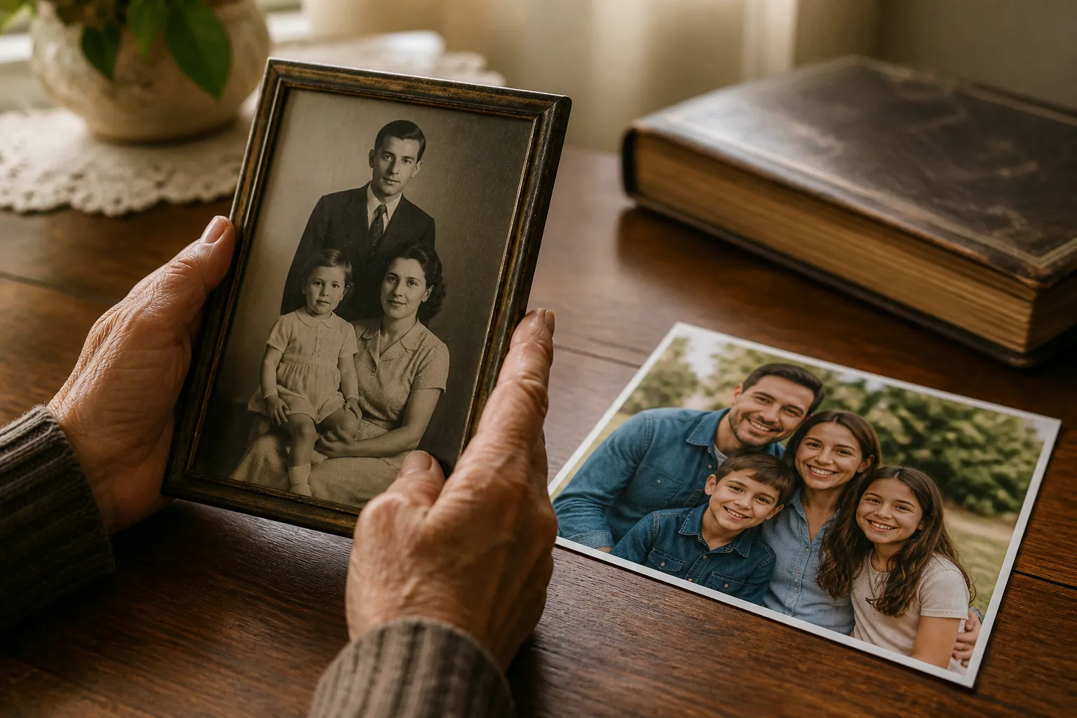 How to Add a Deceased Loved One to a Photo With AI