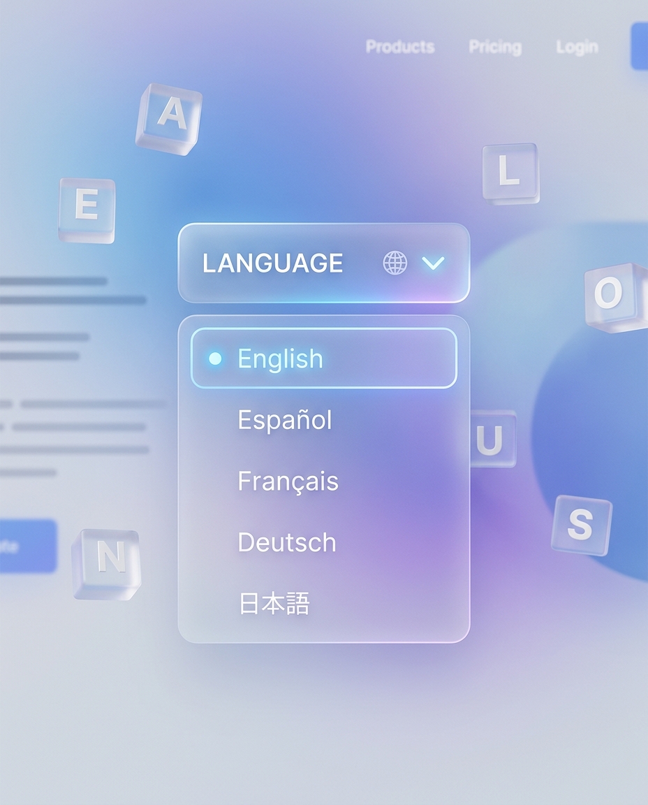 Choose the target language Choose the target language