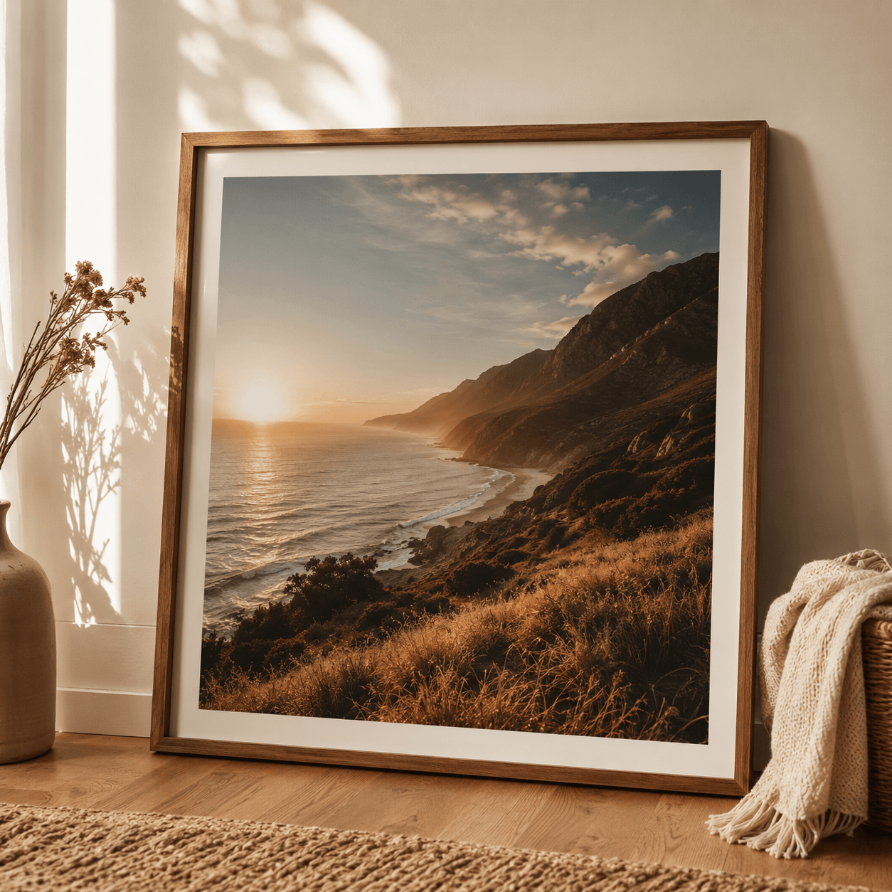Photo extended by a photo extender to fill a poster print