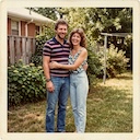 Old scanned photo before image upscaler — faded, low resolution