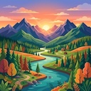 Digital artwork before image upscaler — low resolution