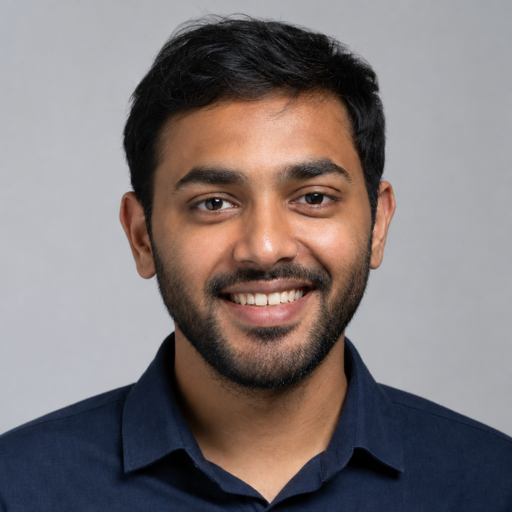 Portrait after teeth alignment with AI Teeth Fixer
