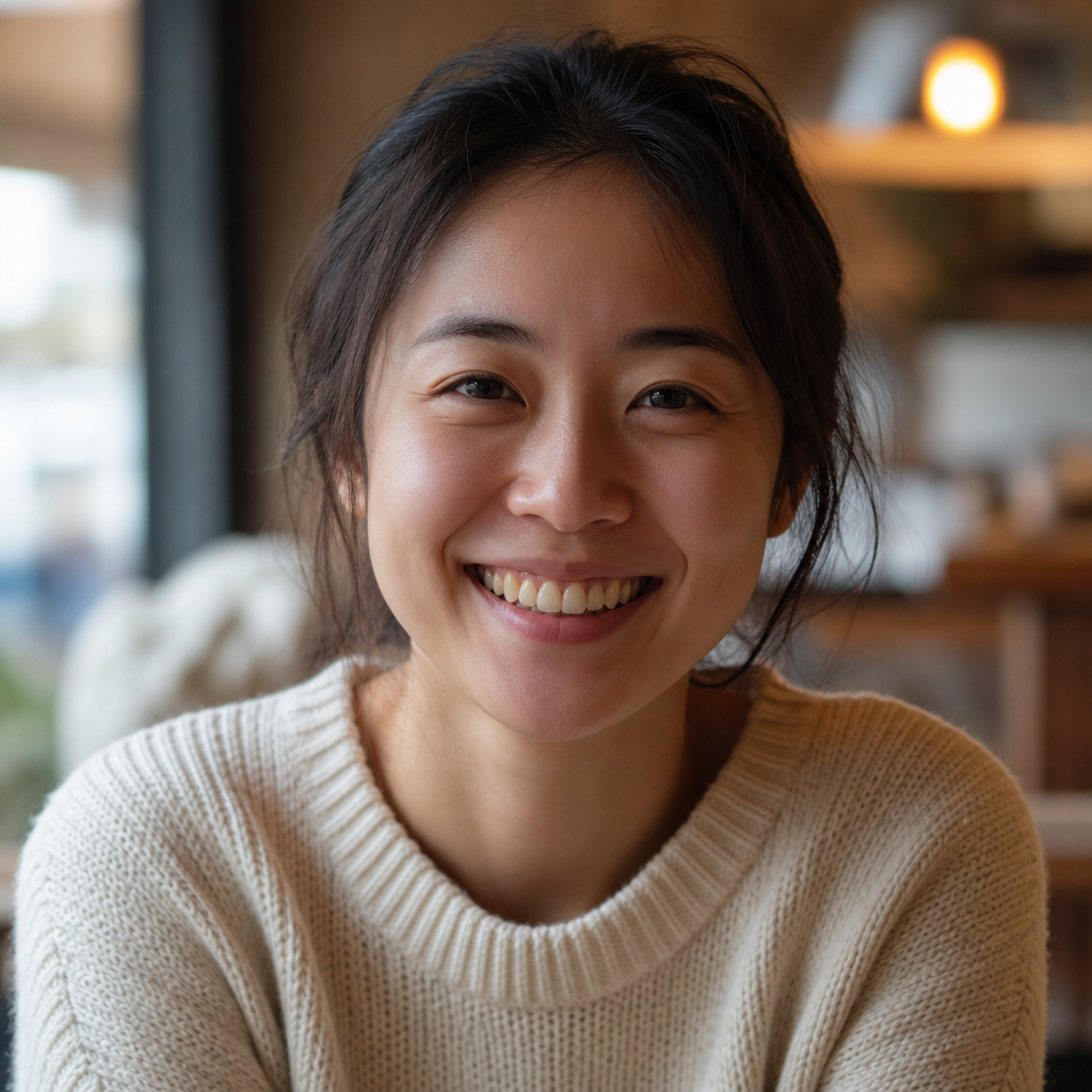 Original portrait with unedited teeth